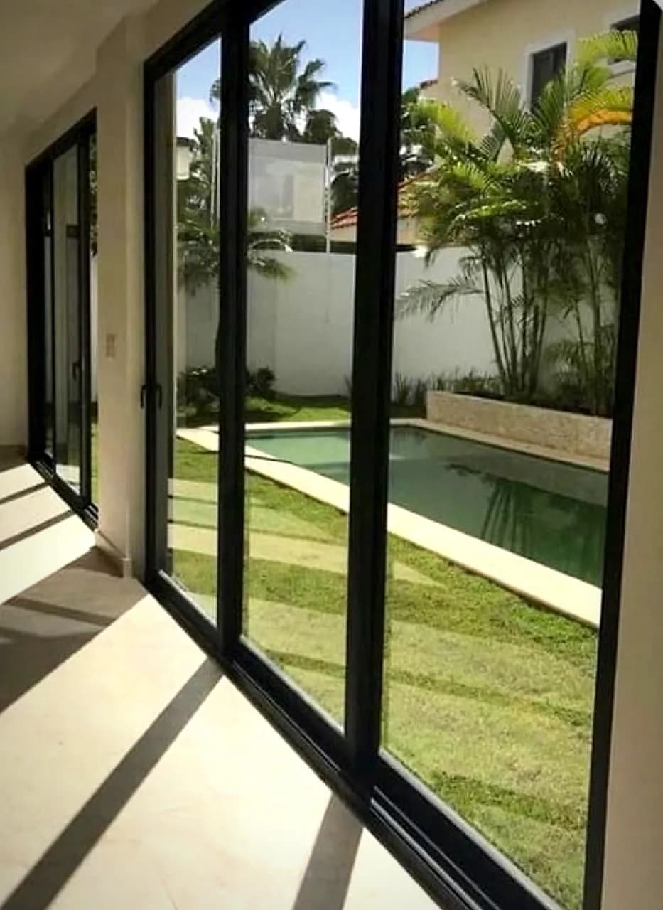 Pool-View Sliding Doors