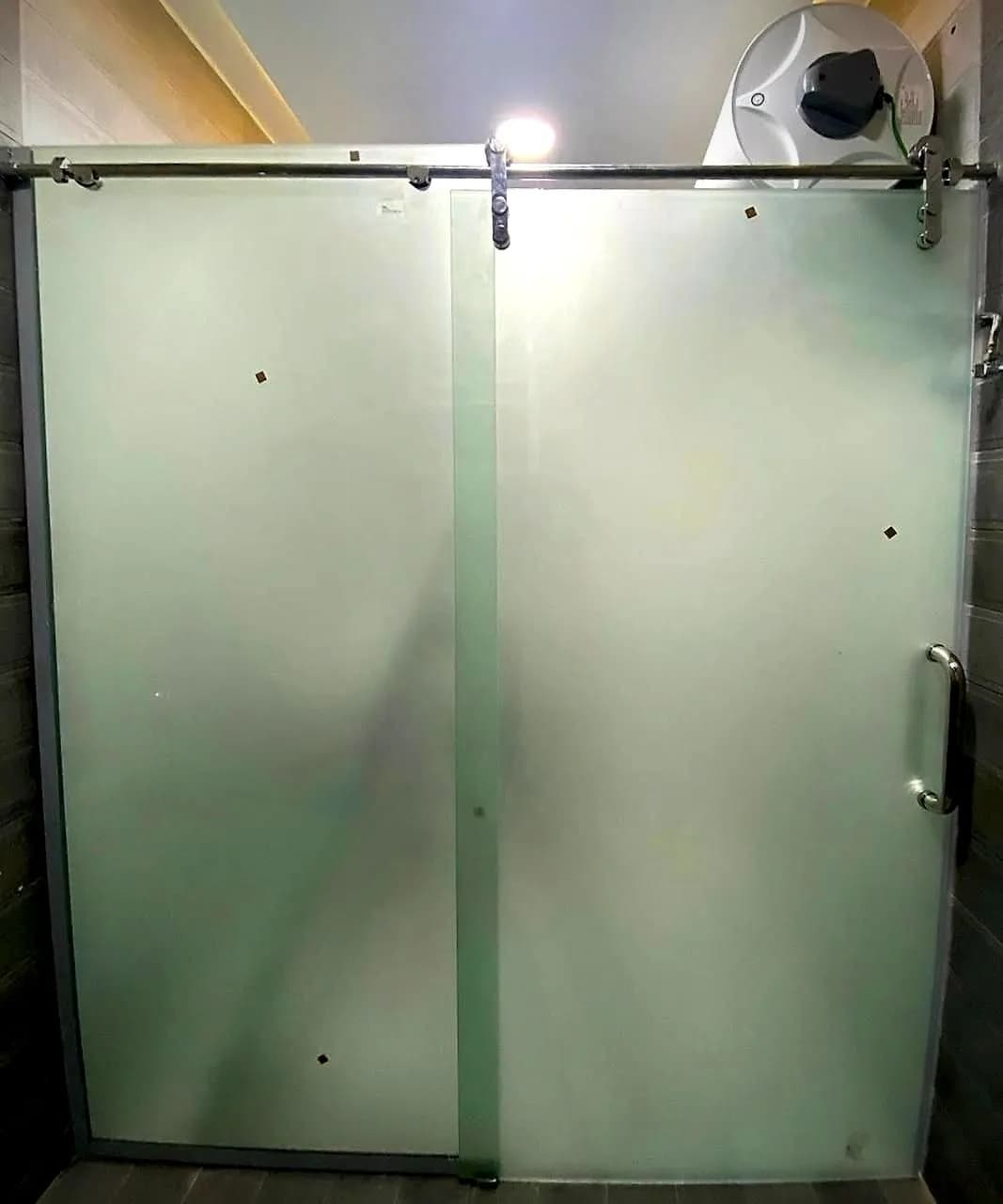 Sliding Frosted Shower